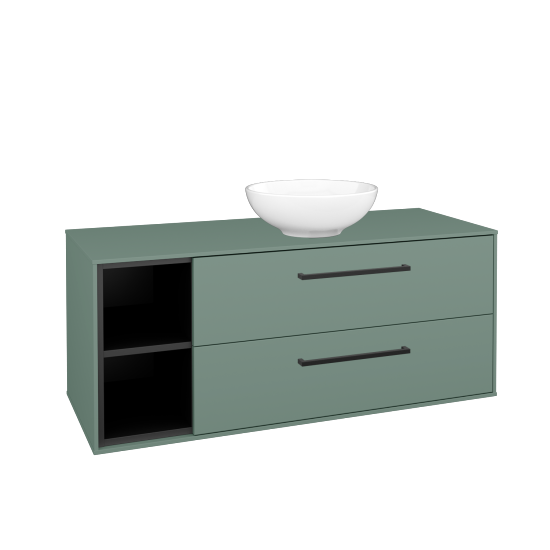 Skrinka pod umývadlo KVADRO SZZ2O2L 120 (umývadlo Nikolo 1)  - M18 Mint mat - Úchytka T06 - M18 Mint mat - Nie