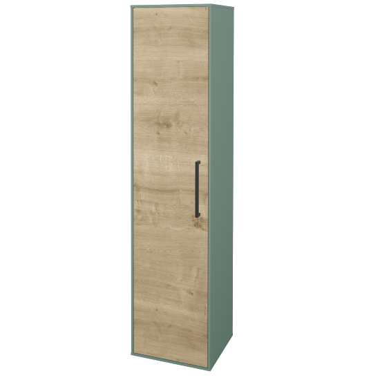 Vysoká kúpeľňová skriňa KVADRO SVD 35  - M18 Mint mat - Úchytka T06 - D09 Arlington - Levé - Nie