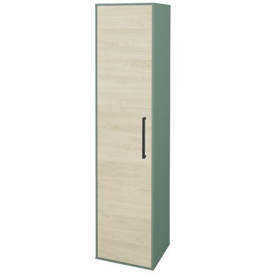 Vysoká kúpeľňová skriňa KVADRO SVD 35  - M18 Mint mat - Úchytka T06 - D24 Ohio - Levé - Nie
