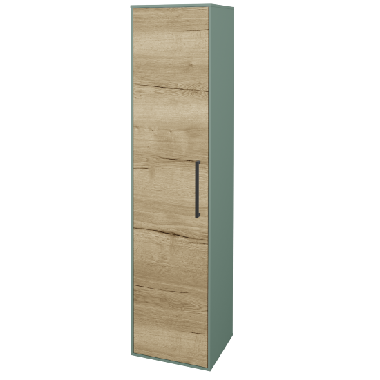 Vysoká kúpeľňová skriňa KVADRO SVD 35  - M18 Mint mat - Úchytka T06 - D26 Ontario - Levé - Nie