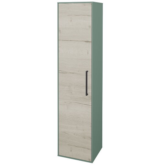 Vysoká kúpeľňová skriňa KVADRO SVD 35  - M18 Mint mat - Úchytka T06 - D28 Alberta - Levé - Nie