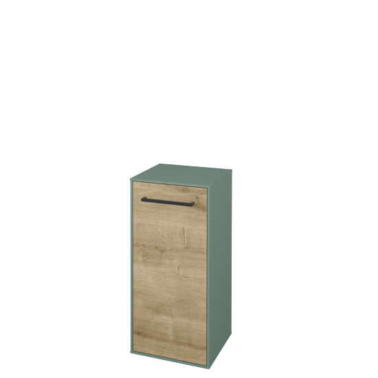 Nízka kúpeľňová skrinka KVADRO SND 35  - M18 Mint mat - Úchytka T06 - D09 Arlington - Levé - Nie