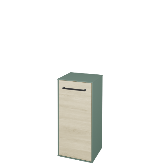 Nízka kúpeľňová skrinka KVADRO SND 35  - M18 Mint mat - Úchytka T06 - D24 Ohio - Levé - Nie