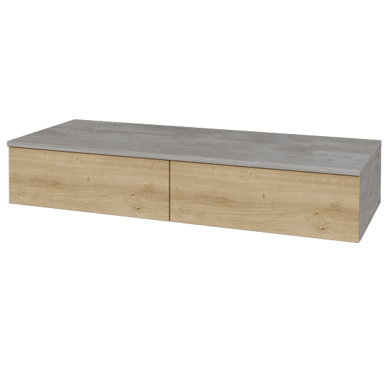 Skrinka pod umývadlo MODULE SZZ2 120 bez umývadla - D01 Betón - D22 Karamel - Levé - Nie