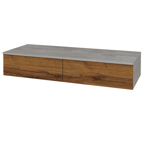 Skrinka pod umývadlo MODULE SZZ2 120 bez umývadla - D01 Betón - D27 Cognac - Levé - Nie