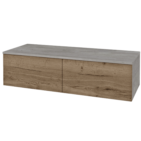 Skrinka pod umývadlo MODULE SZZ12 120 bez umývadla - D01 Betón - D21 Tobacco - Levé - Nie