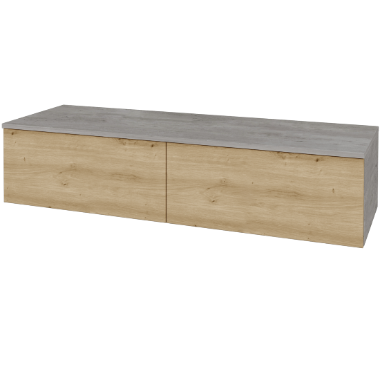Skrinka pod umývadlo MODULE SZZ12 140 bez umývadla - D01 Betón - D22 Karamel - Nie