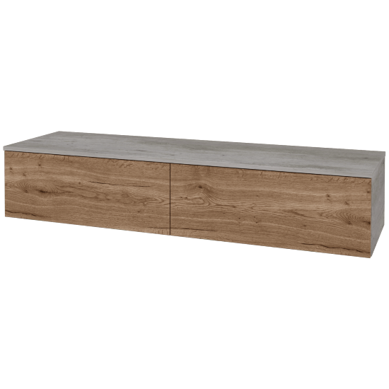 Skrinka pod umývadlo MODULE SZZ12 160 bez umývadla - D01 Betón - D21 Tobacco - Nie