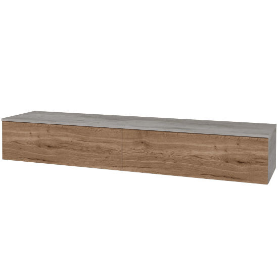 Skrinka pod umývadlo MODULE SZZ12 200 bez umývadla - D01 Betón - D21 Tobacco - Nie