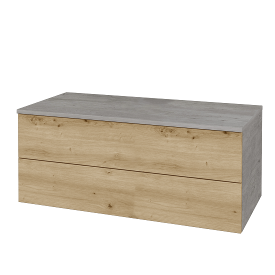 Skrinka pod umývadlo MODULE SZZ2 100 bez umývadla - D01 Betón - D22 Karamel - Nie