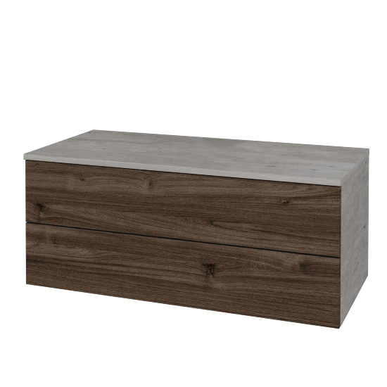 Skrinka pod umývadlo MODULE SZZ2 100 bez umývadla - D01 Betón - D25 Teak - Nie