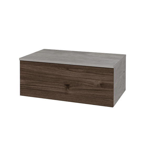 Skrinka pod umývadlo MODULE SZZ1 80 bez umývadla - D01 Betón - D25 Teak - Nie