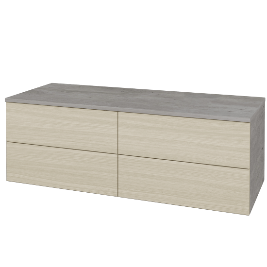 Skrinka pod umývadlo MODULE SZZ4 120 bez umývadla - D01 Betón - D04 Dub - Levé - Nie
