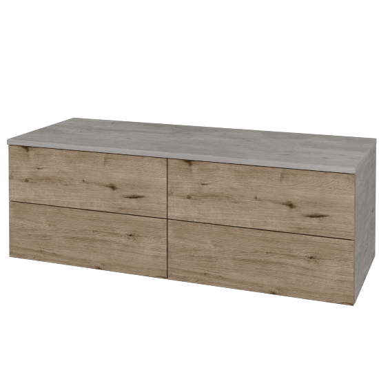 Skrinka pod umývadlo MODULE SZZ4 120 bez umývadla - D01 Betón - D23 Herkules - Levé - Nie