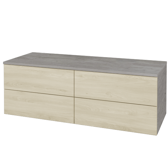 Skrinka pod umývadlo MODULE SZZ4 120 bez umývadla - D01 Betón - D24 Ohio - Levé - Nie