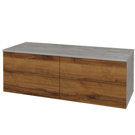 Skrinka pod umývadlo MODULE SZZ4 120 bez umývadla - D01 Betón - D27 Cognac - Levé - Nie