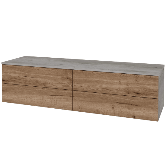 Skrinka pod umývadlo MODULE SZZ4 160 bez umývadla - D01 Betón - D21 Tobacco - Nie