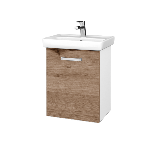 Kúpeľňová skriňa DOOR SZD 50  - M01 Biela mat - Úchytka T01 - D23 Herkules - Levé