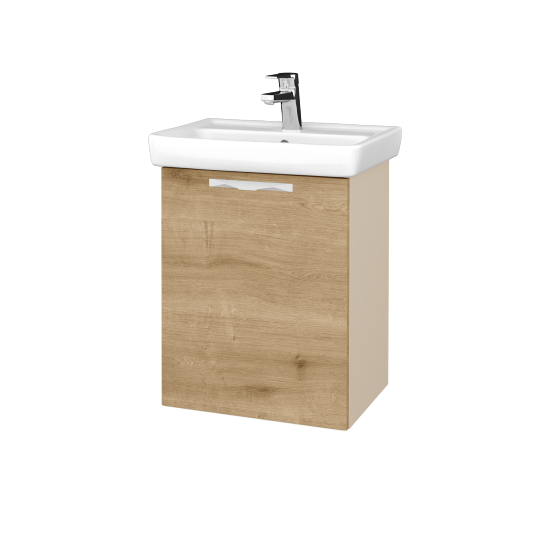 Kúpeľňová skriňa DOOR SZD 50  - M19 Cream mat - Úchytka T09 - D09 Arlington - Levé
