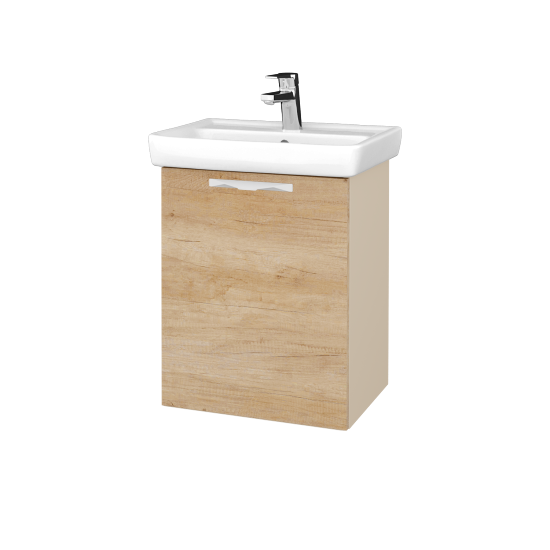 Kúpeľňová skriňa DOOR SZD 50  - M19 Cream mat - Úchytka T09 - D15 Nebraska - Levé