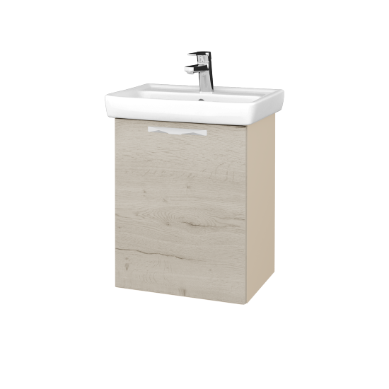 Kúpeľňová skriňa DOOR SZD 50  - M19 Cream mat - Úchytka T09 - D28 Alberta - Levé