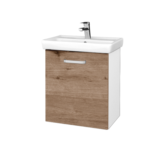 Kúpeľňová skriňa DOOR SZD 55  - M01 Biela mat - Úchytka T01 - D23 Herkules - Levé