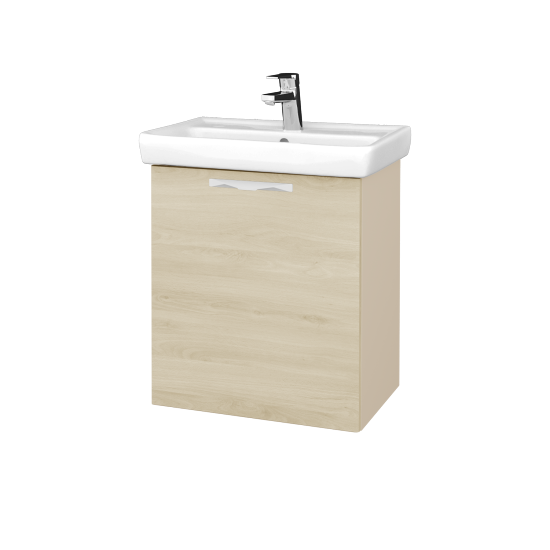 Kúpeľňová skriňa DOOR SZD 55  - M19 Cream mat - Úchytka T09 - D24 Ohio - Levé
