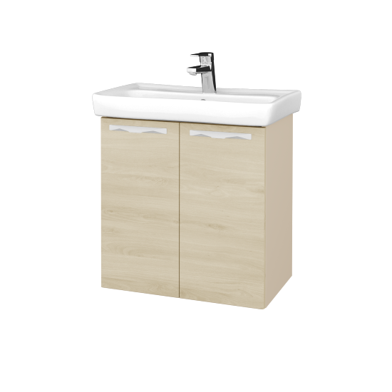 Kúpeľňová skriňa DOOR SZD2 60  - M19 Cream mat - Úchytka T09 - D24 Ohio