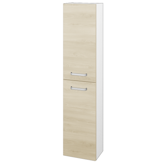 Vysoká skriňa DOOR SV1D2 35  - M01 Biela mat - Úchytka T01 - D24 Ohio - Levé