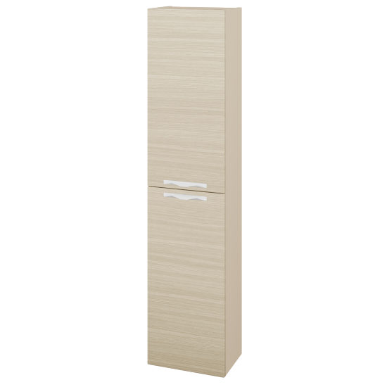 Vysoká skriňa DOOR SV1D2 35  - M19 Cream mat - Úchytka T09 - D04 Dub - Levé