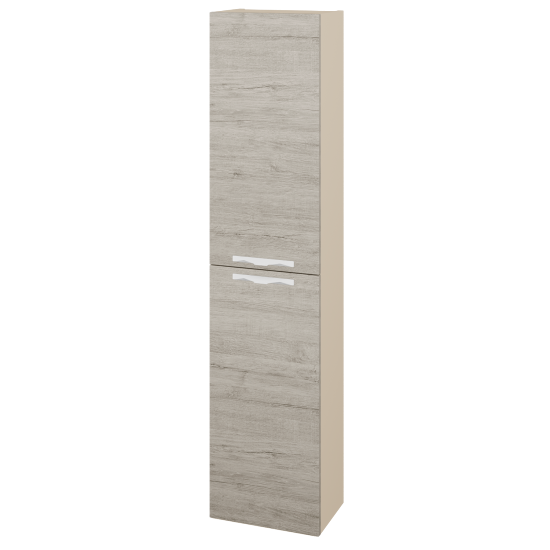 Vysoká skriňa DOOR SV1D2 35  - M19 Cream mat - Úchytka T09 - D05 Oregon - Levé