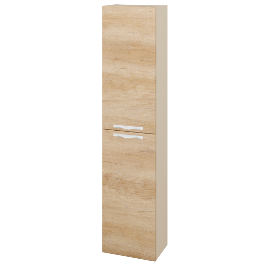 Vysoká skriňa DOOR SV1D2 35  - M19 Cream mat - Úchytka T09 - D15 Nebraska - Levé