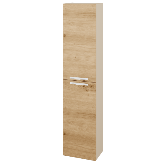 Vysoká skriňa DOOR SV1D2 35  - M19 Cream mat - Úchytka T09 - D22 Karamel - Levé
