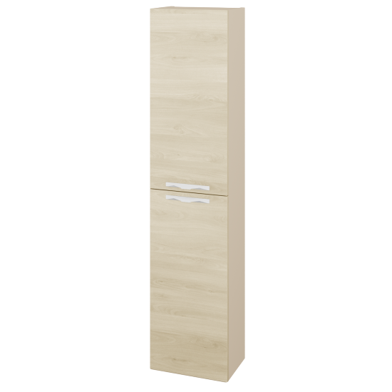 Vysoká skriňa DOOR SV1D2 35  - M19 Cream mat - Úchytka T09 - D24 Ohio - Levé