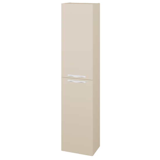 Vysoká skriňa DOOR SV1D2 35  - M19 Cream mat - Úchytka T09 - M19 Cream mat - Levé