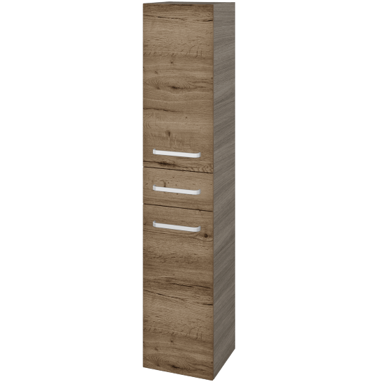 Vysoká skriňa DOS SVD2Z 35  - D03 Cafe - Úchytka T01 - D21 Tobacco - Levé