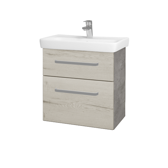 Umývadlová skrinka GO SZZ2 60  - D01 Betón - Úchytka T01 - D28 Alberta