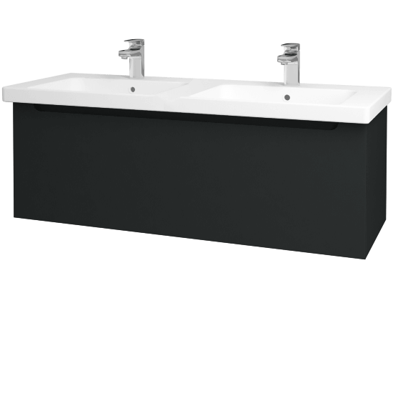 Kúpeľňová skriňa COLOR SZZ 125  - L03 Antracit vysoký lesk - L03 Antracit vysoký lesk