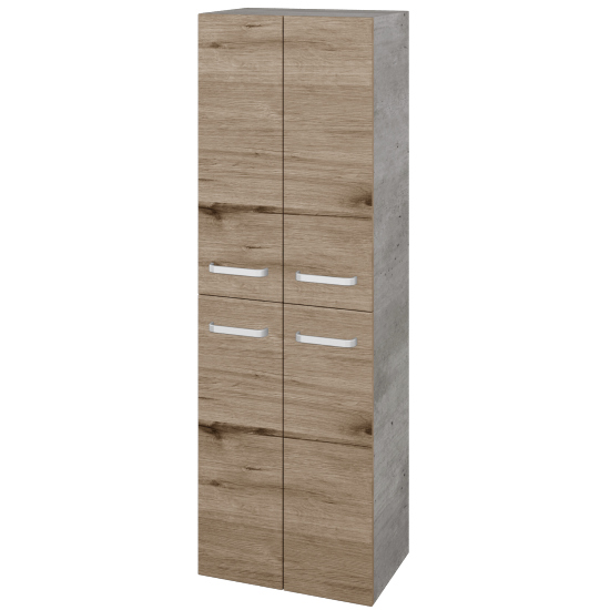 Vysoká skriňa DOS SVD4 50  - D01 Betón - Úchytka T01 - D23 Herkules