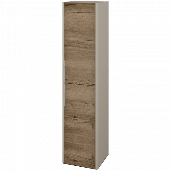Vysoká skriňa ENZO SVD2 35  - L04 Béžová vysoký lesk - D21 Tobacco - Levé