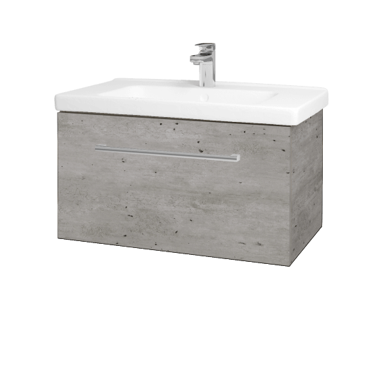 Umývadlová skrinka BIG INN SZZ 80  - D01 Betón - Úchytka T03 - D01 Betón