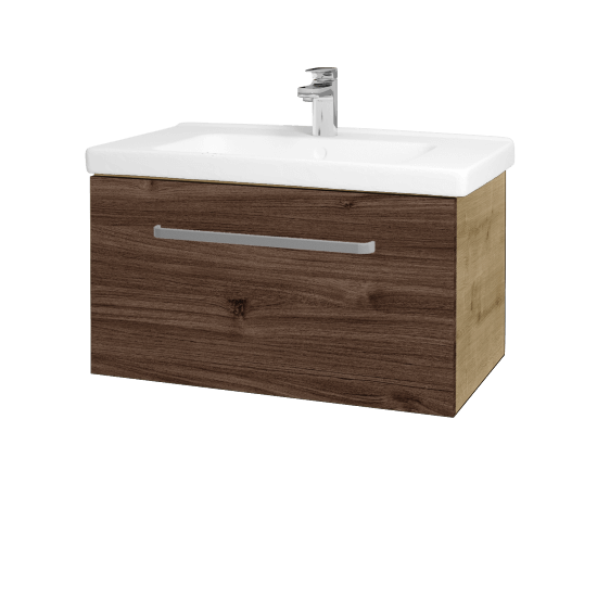 Umývadlová skrinka BIG INN SZZ 80  - D09 Arlington - Úchytka T01 - D25 Teak