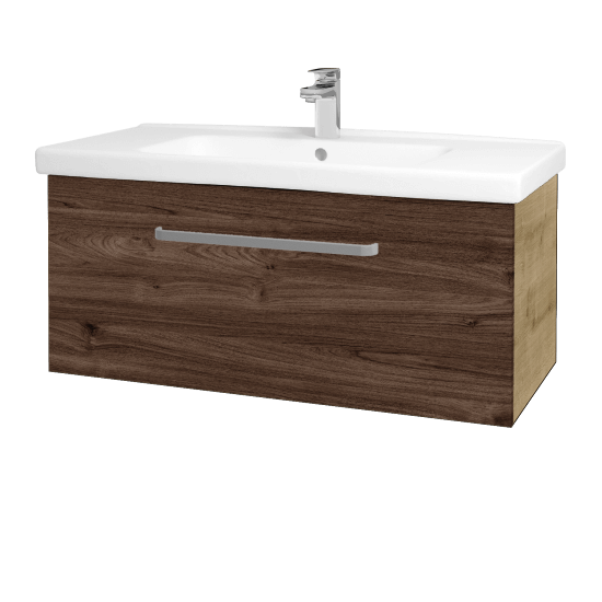 Umývadlová skrinka BIG INN SZZ 100  - D09 Arlington - Úchytka T01 - D25 Teak