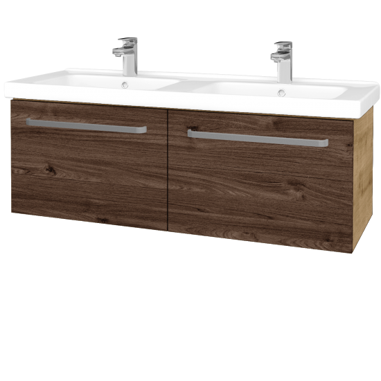 Umývadlová skrinka BIG INN SZZ2 125  - D09 Arlington - Úchytka T01 - D25 Teak