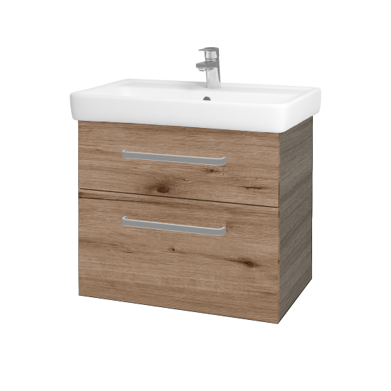 Kúpeľňová skrinka Q MAX SZZ2 70  - D03 Cafe - Úchytka T01 - D23 Herkules