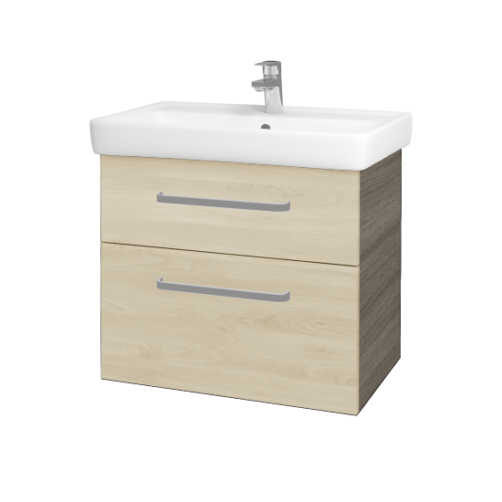 Kúpeľňová skrinka Q MAX SZZ2 70  - D03 Cafe - Úchytka T01 - D24 Ohio