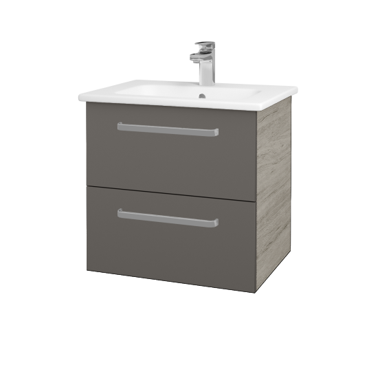 Umývadlová skrinka GIO SZZ2 60  - D05 Oregon - Úchytka T01 - N06 Lava