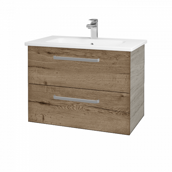 Umývadlová skrinka GIO SZZ2 80  - D05 Oregon - Úchytka T01 - D21 Tobacco