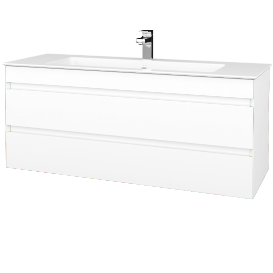 Umývadlová skriňa MAJESTY SZZ2 120  - L01 Biela vysoký lesk - L01 Biela vysoký lesk