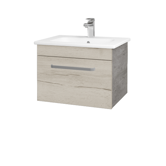 Umývadlová skrinka ASTON SZZ 60  - D01 Betón - Úchytka T01 - D28 Alberta